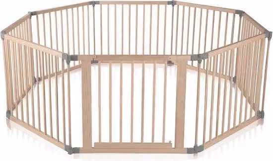 Cassettina per bambini - Box di gioco in legno personalizzabile con porta - 8 elementi - Barriera di sicurezza