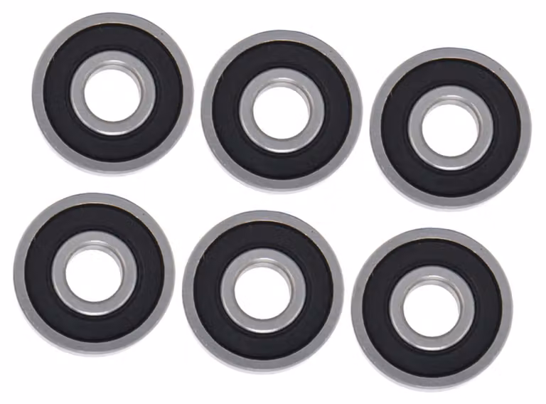Set di 10 cuscinetti a sfere con scanalature profonde e guarnizioni in gomma
