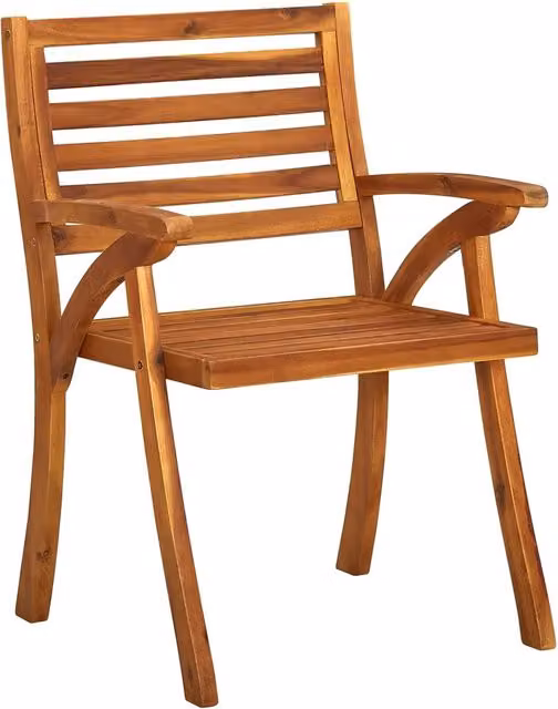 Sedie da Giardino 6 pz in Legno Massello di Acacia 3075173