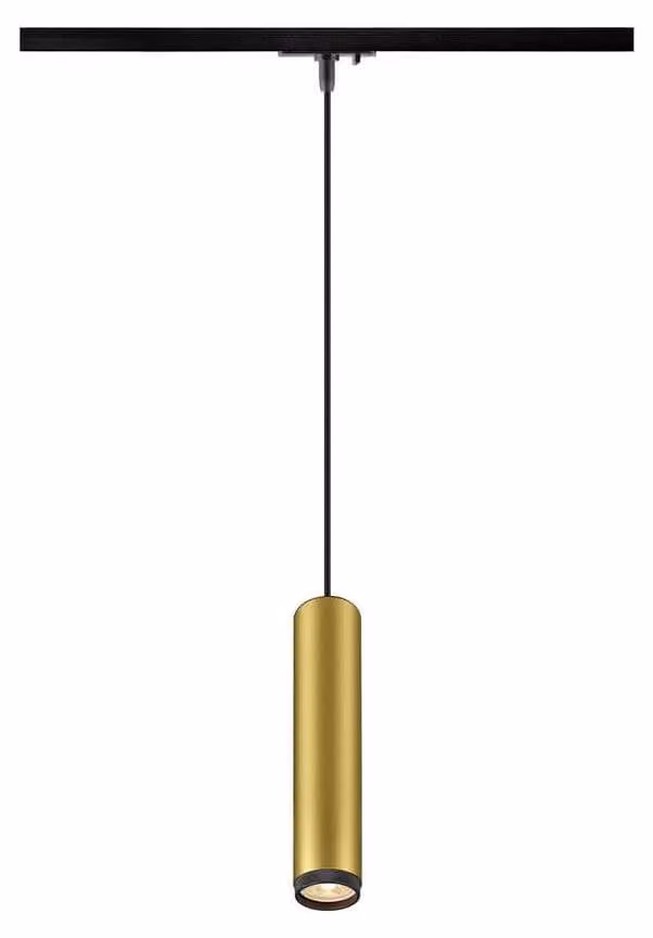 SLV GRIP! L, 1 lampada a sospensione, GU10, lunghezza sospensione 200cm, 1x max. 6W, oro/nero 1008473
