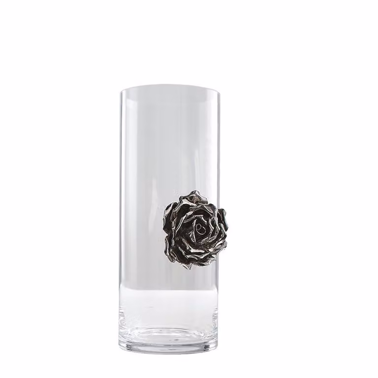 Vaso in vetro Illusion Rose Collection Adriani e Rossi