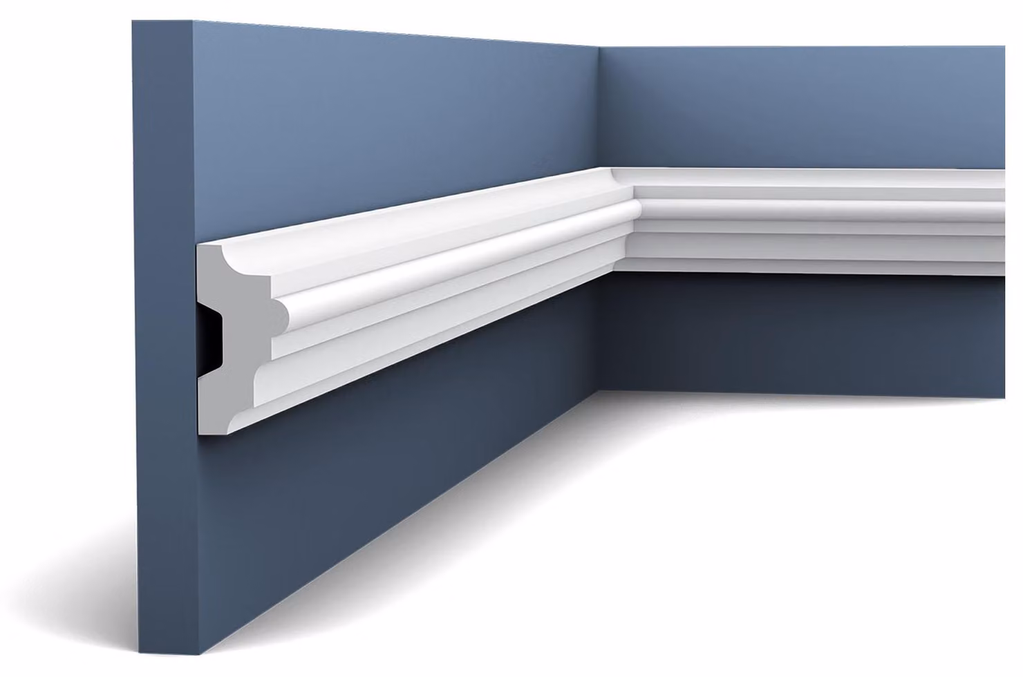 Orac Decor P9040 Luxxus Robusta modanatura a stucco per pareti Modanatura del fregio Profilo decorativo a telaio Modanatura antiurto | 2 metri