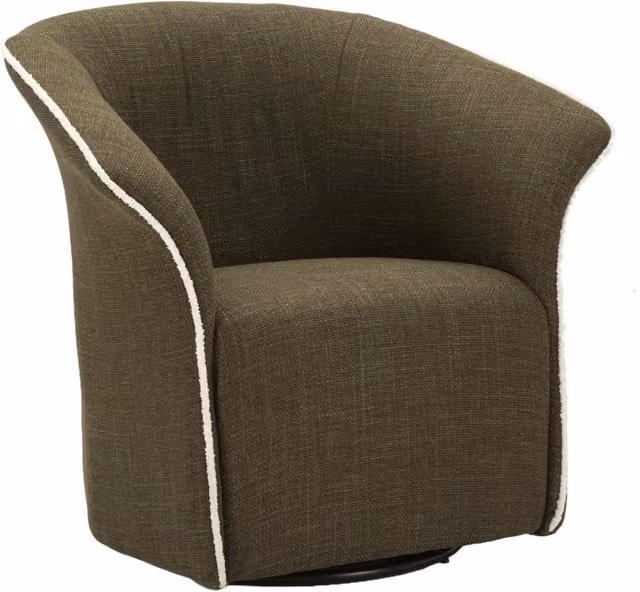 Poltrona girevole Siena Mauro Ferretti verde con braccioli L: 83,5 cm, P: 66 cm, H: 80 cm, Altezza seduta: 42 cm