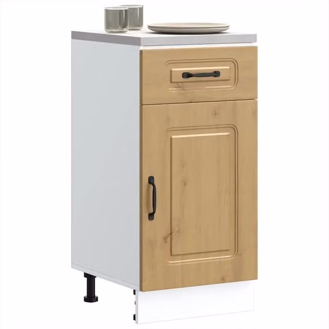 Base da Cucina-Mobile Base da Cucina Kalmar Rovere Artigianale in Legno Multistrato 198753