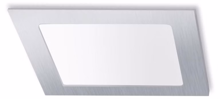 Forlight - Faretto da incasso a soffitto Easy CCT Square Recessed 120x120 in alluminio, polistirene nichel satinato, OPAL