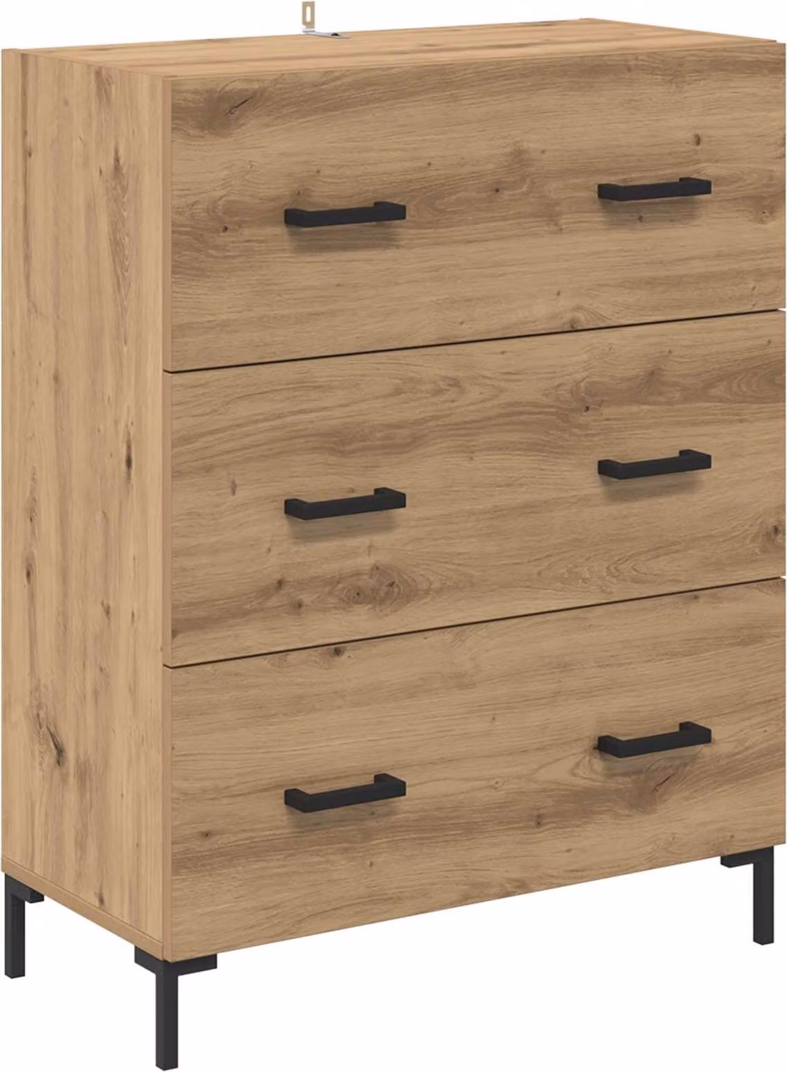 Credenza con cassetto Rovere artigianale 69,5 x 34 x 90 cm