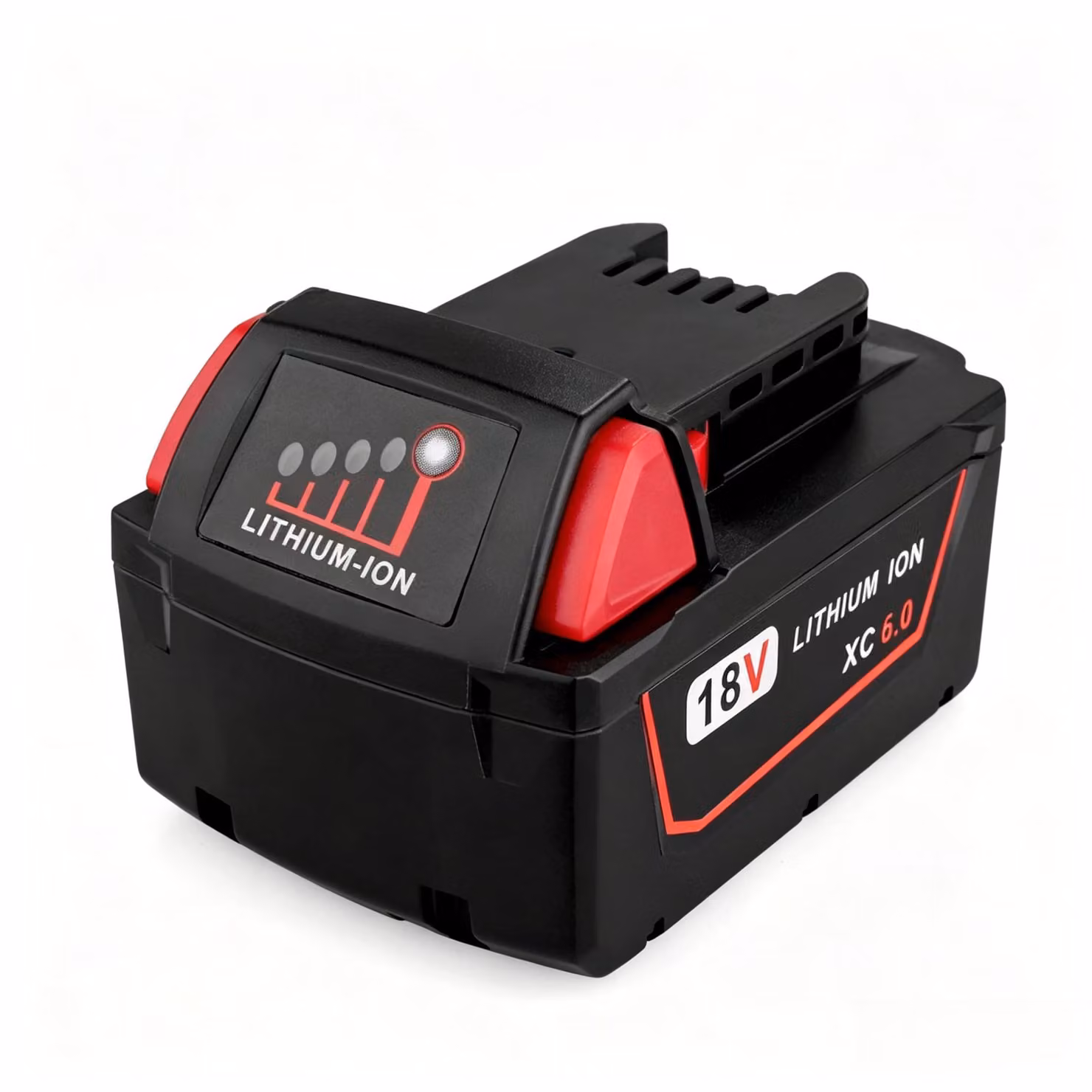Milwaukee 18V 6Ah batteria di ricambio, batteria agli ioni di litio per utensili elettrici, compatibile con il sistema di batterie Milwaukee M18