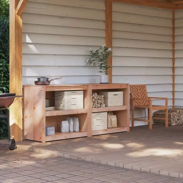 Mobile da cucina da esterno MEPPEL 2 pz Douglas Naturale 3443805