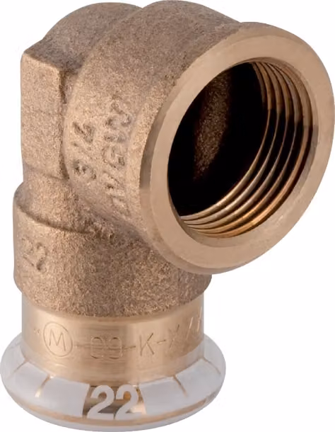 Geberit 63865 Mapress rame angolo di transizione 90Gr