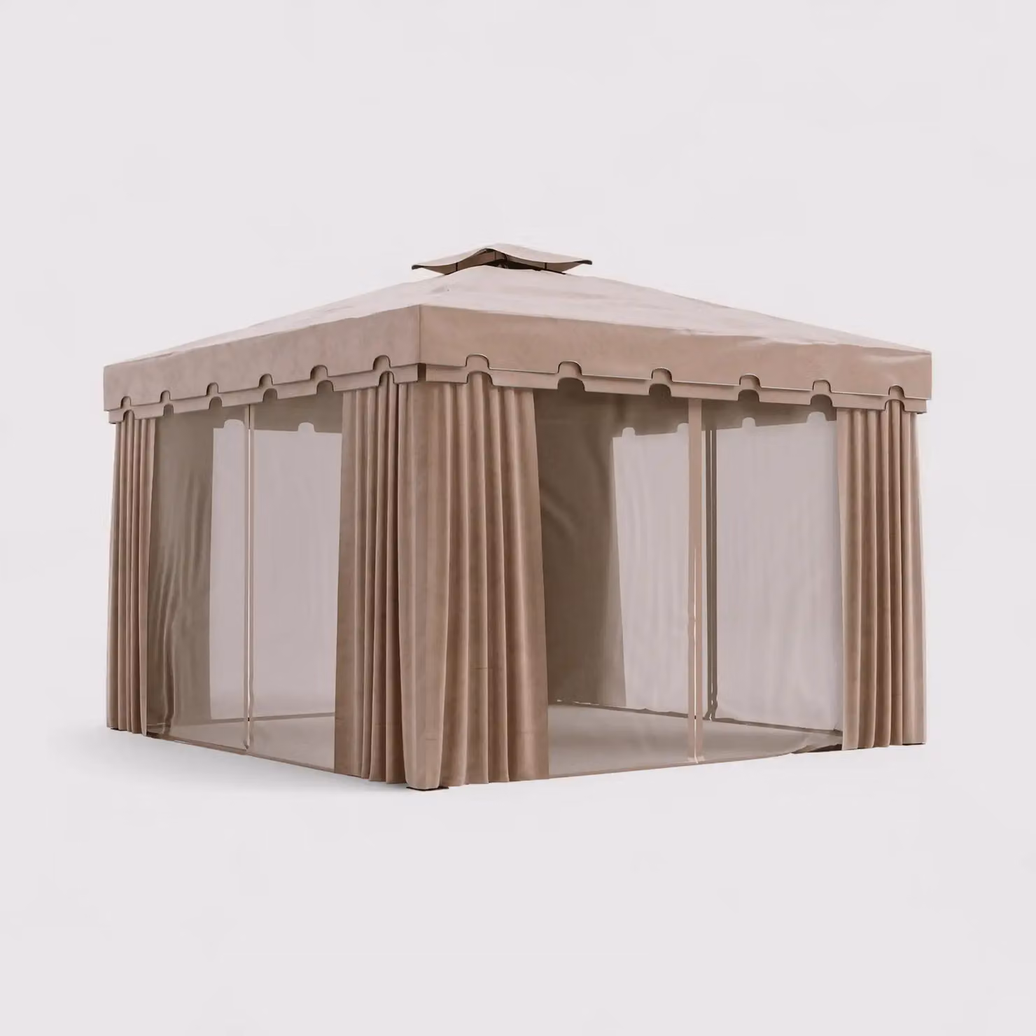 Nuxia - Gazebo 3x3 con teli laterali e zanzariera