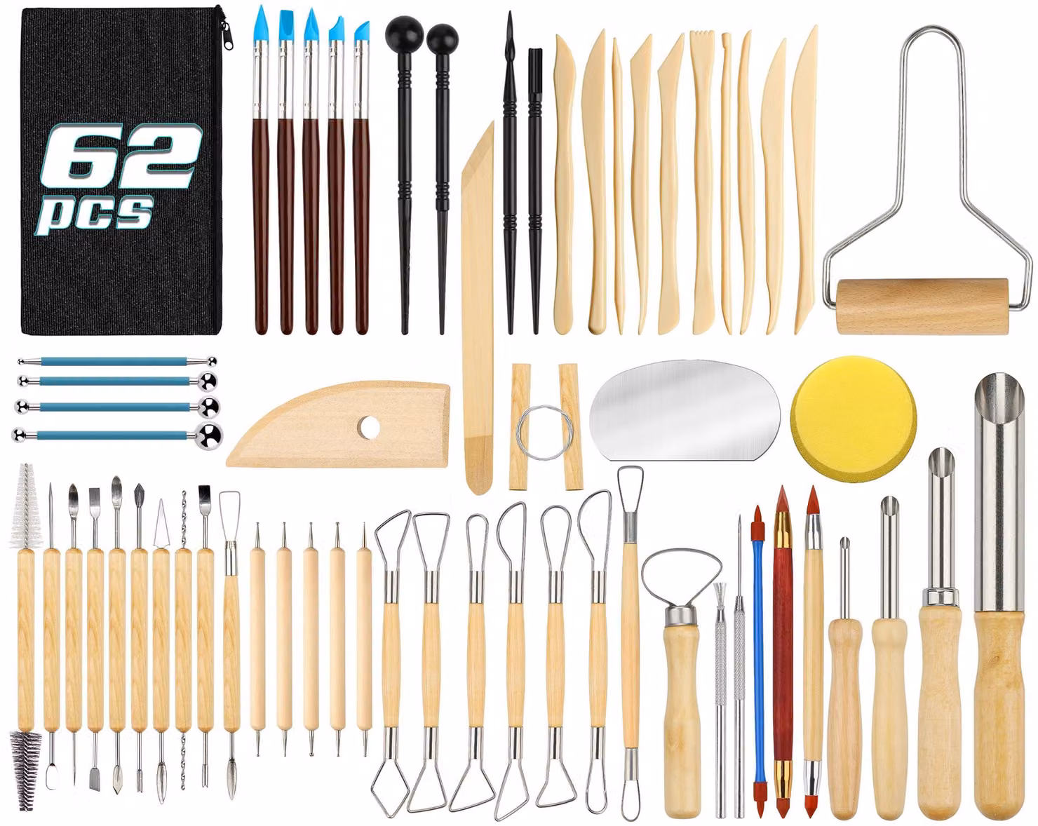 Set di 62 utensili per la Vetroceramica, ideale per progetti creativi