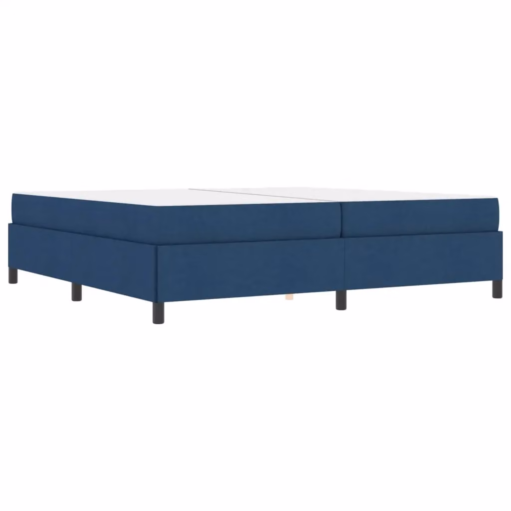 Letto a molle moderno vidaXL in tessuto blu L/P/H: 200 x 200 x 203 cm – 2