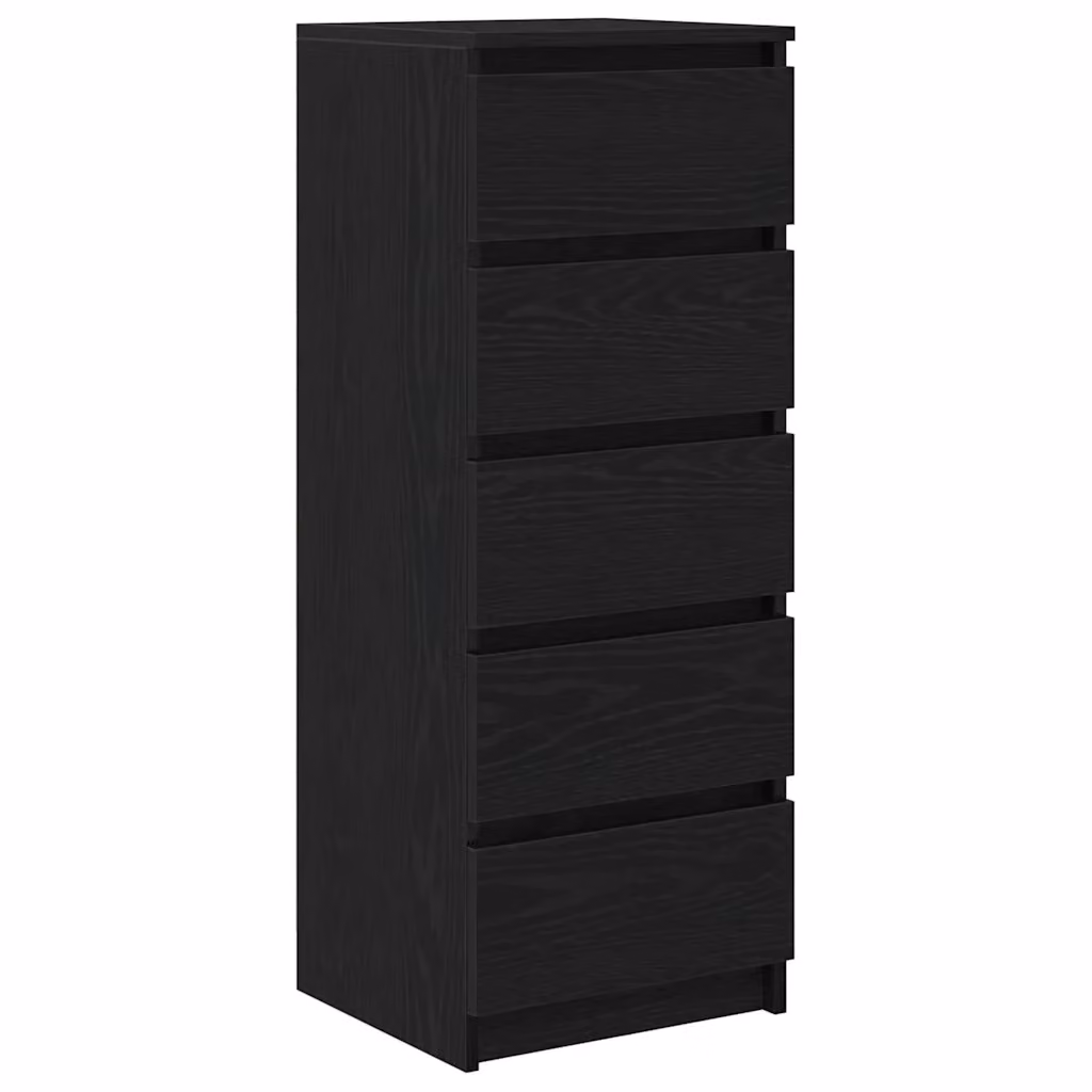 Credenza con cassetti Design Mania per cucina e soggiorno, colore nero, L/P/H: 37,5 x 35,0 x 99,0 cm – 2
