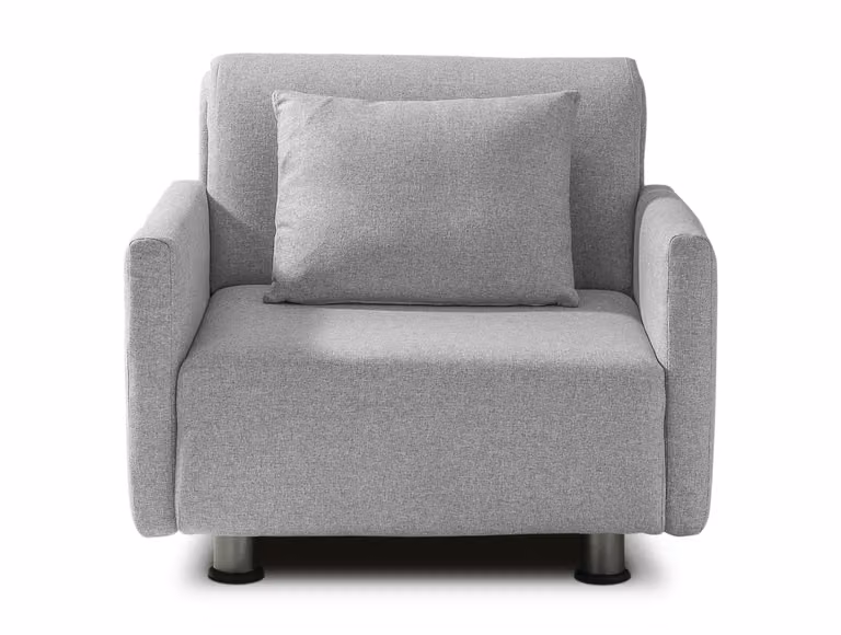 Divano Letto EDITH Grigio 80x190 cm