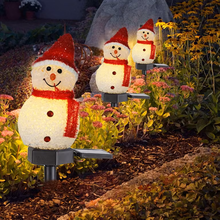 Lampada da giardino solare, 45 cm, impermeabile, con LED, per l'illuminazione esterna