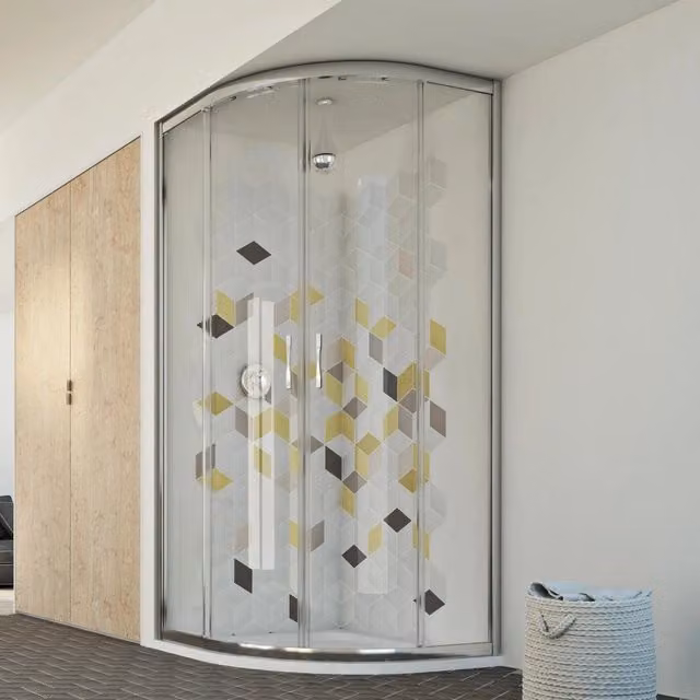 Box doccia semicircolare 80x80 CM H198 trasparente mod. Evolution