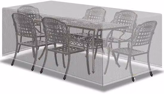 Telo impermeabile per terrazza – adatto a tavoli da terrazza di grandi dimensioni – 1 pezzo – 280 x 204 x 106 cm