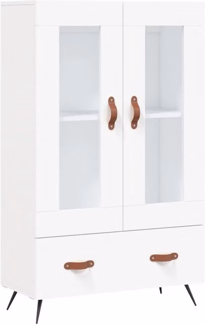 Buffet credenza cassettiera mobiletto mobile contenitore organizer cucina soggiorno salotto alto 69,5 x 31 x 115 cm legno ingegnerizzato bianco 02_0032511