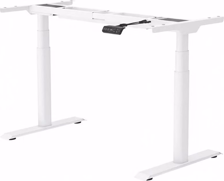 Tavolo regolabile in altezza E8W-EUV3, senza piano, bianco
