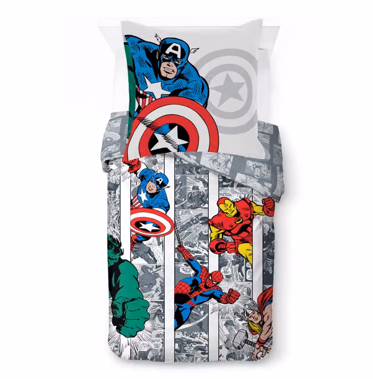 Set di biancheria da letto per bambini Marvel Comics Comic Cool
