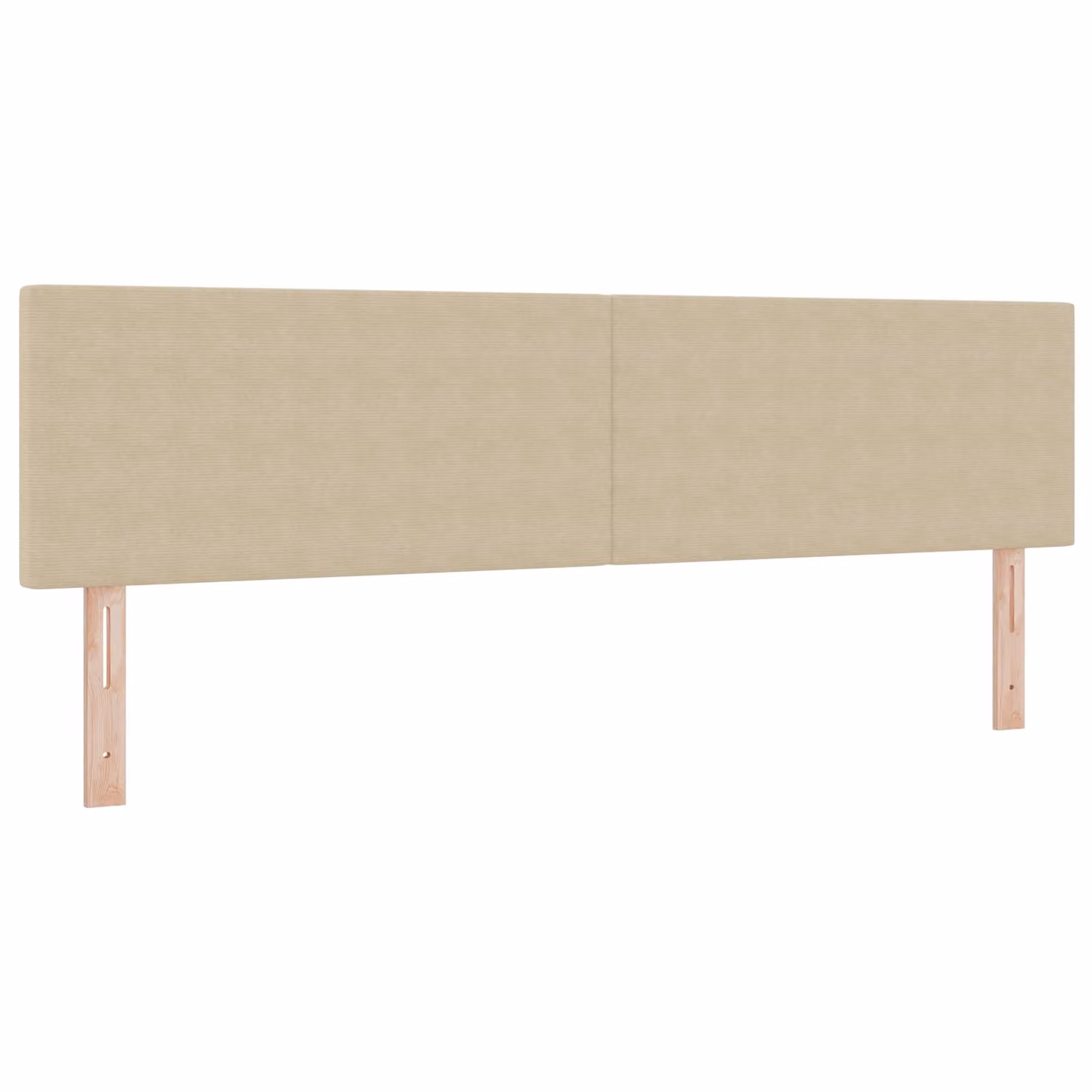 Testiera per letto vidaXL in tessuto corda color grigio verde chiaro, larghezza 180 cm