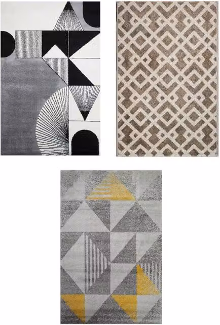 Tappeto moderno geometrico Olivo Group multicolore L: 133 cm, P: 190 cm