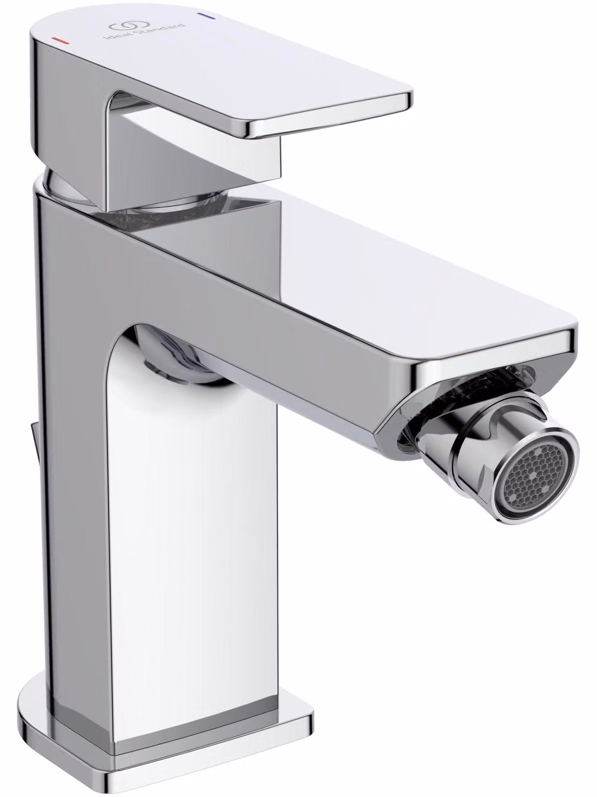 Rubinetto per bidet, monocomando, da montare a incasso, cromato, in ottone, con leva tradizionale