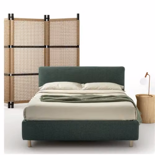 Letto imbottito con testata liscia Pico Rimar