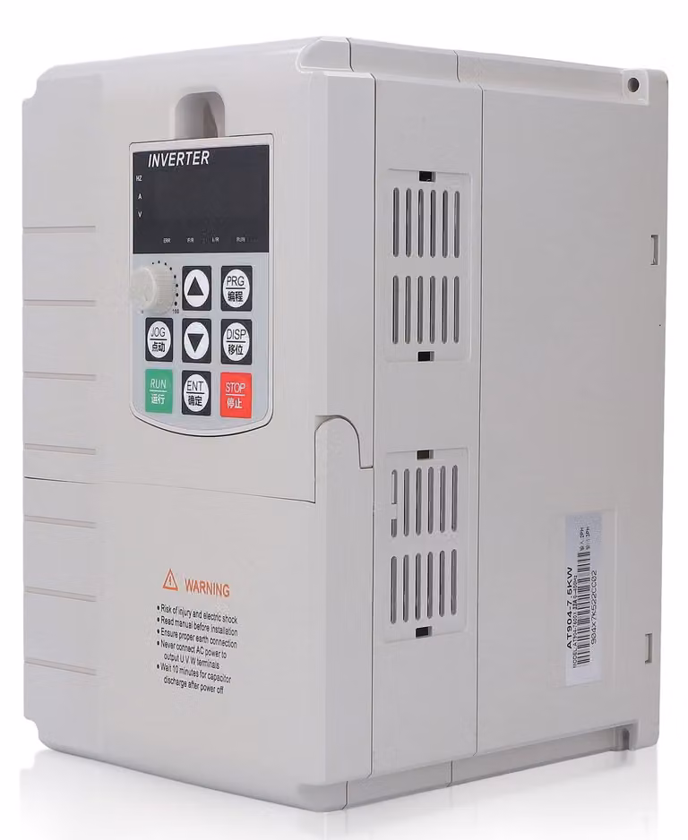 Inverter - 220V monofase a 380V trifase - 7,5 kW - per macchinari industriali e pompe
