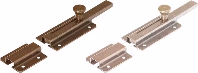 Set di 20 catenacci trasversali ricoperti Art. 215 mm 160 in acciaio bronzato Aldeghi Luigi