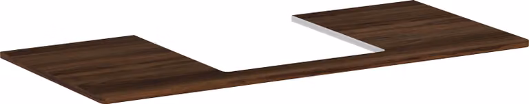 hansgrohe Xelu Q Console avec découpe au centre, 1180x500x480, pour vasque à poser, polie, 54096630, 54096630