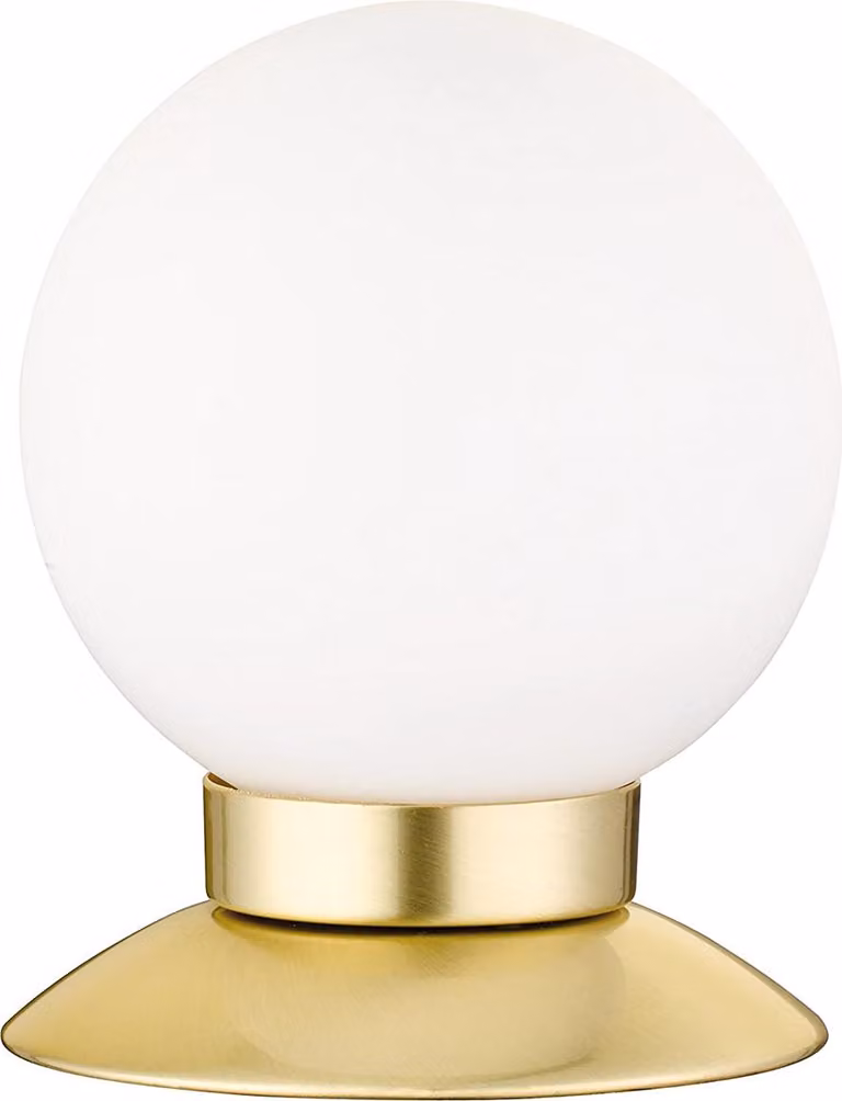 Lampada da tavolo a LED PRINCESS oro-bianca 3W, luce bianca calda 250 lm, vetro, dimensioni: 13x10x10 cm, IP20, RL
