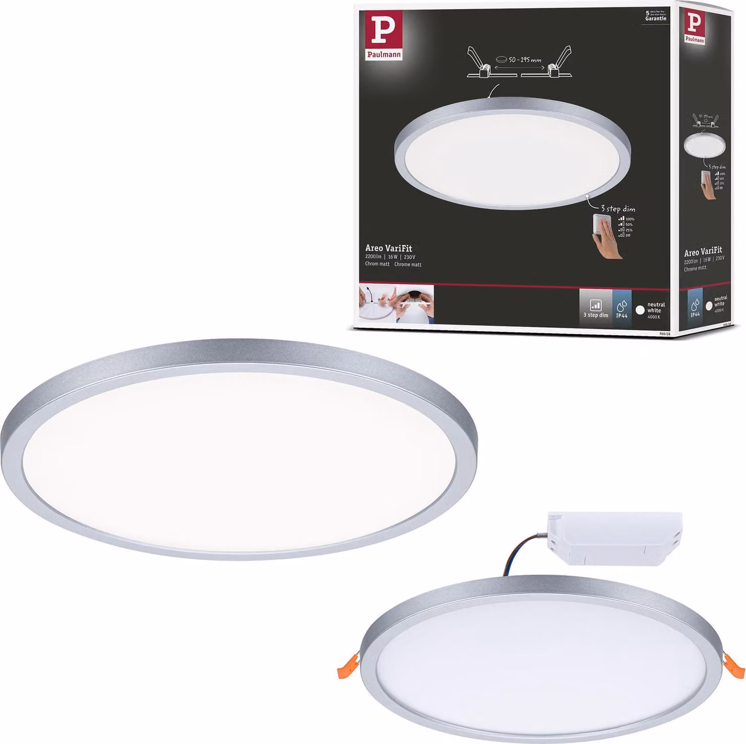 Pannello da incasso LED Paulmann VariFit Areo