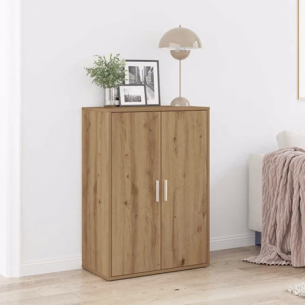 Credenza moderna vidaXL in legno color marrone L: 60 cm, P: 31 cm, H: 84 cm
