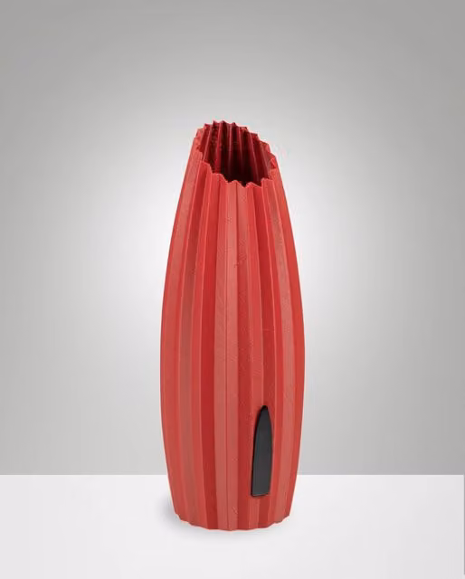 Lampada da Tavolo Fabas Nadine in Metallo e Plastica, Colore Rosso, Dimmerabile con Regolazione al Tocco, Luce LED G9 10W, H: 30 cm