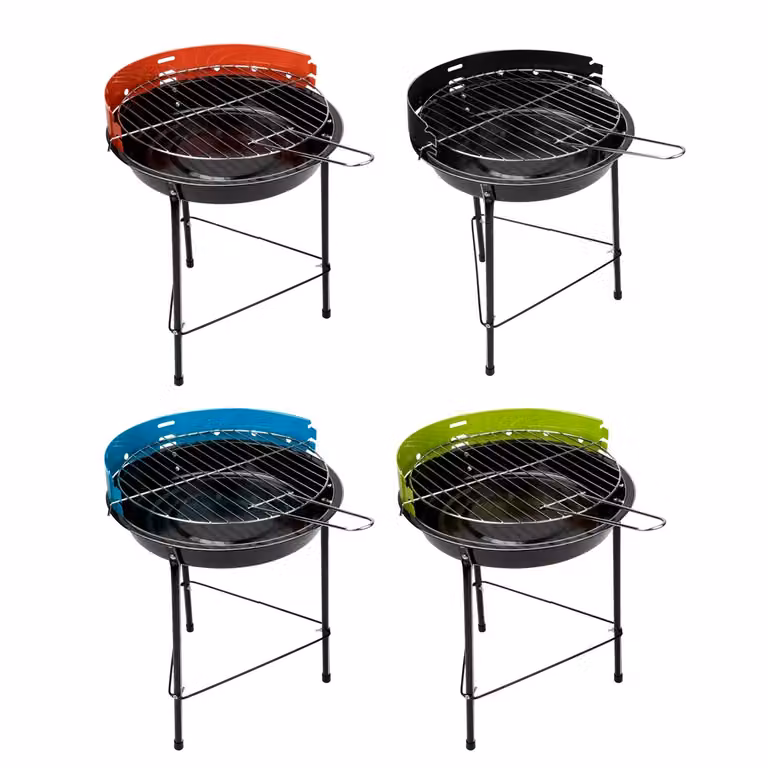 ALPINA Barbecue a carbone tondo in metallo tipo kettle