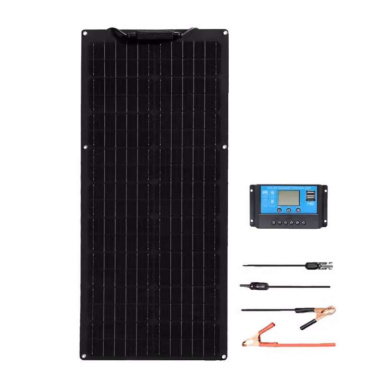 Set di pannelli solari, potenza 50W / 100W, silicio monocristallino, design impermeabile, kit solare 12V 50W