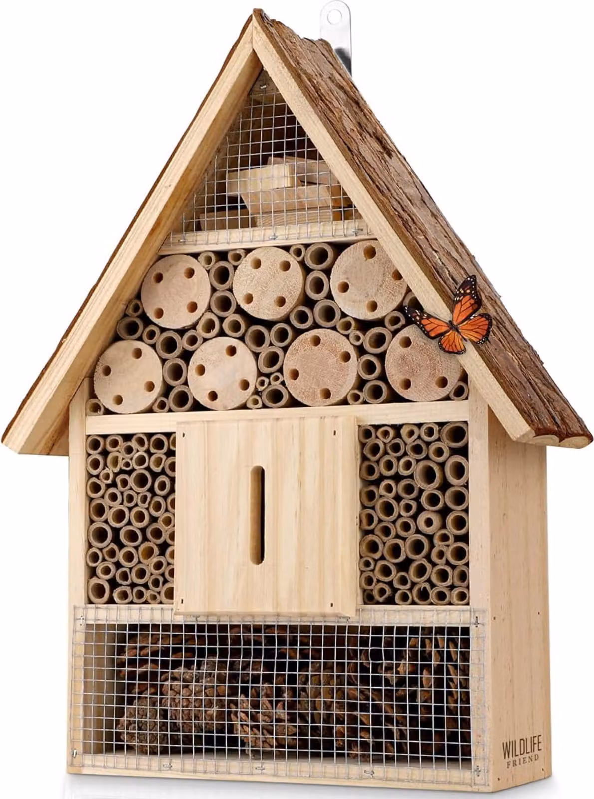 WILDLIFE FRIEND I Grande albergo per insetti, tetto in corteccia - B-buono