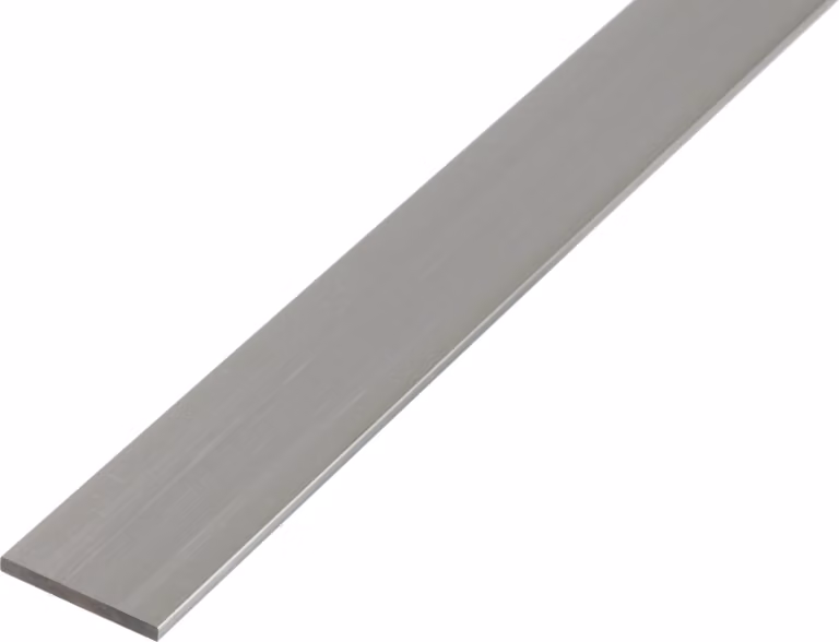 Alberts 497460 Barra piatta, alluminio, naturale, 1000 x 40 x 3 mm, set da 3