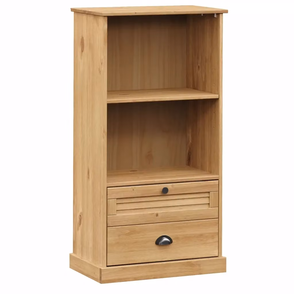 Libreria Scaffale VIGO Design Mania in Legno Massello di Pino e Metallo, Colore Marrone, L 60 cm x P 35 cm x H 114,5 cm – 2