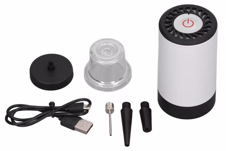 Pompa ad aria ultra mini portatile, elettrica, con batteria da 800 mAh, ricaricabile tramite USB, per gonfiare e sgonfiare galleggianti e anelli da nuoto