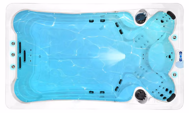 Whirlwanne Whirlpool Heißwasserbecken Hydromassagewanne Outdoor-Spa 398x230cm