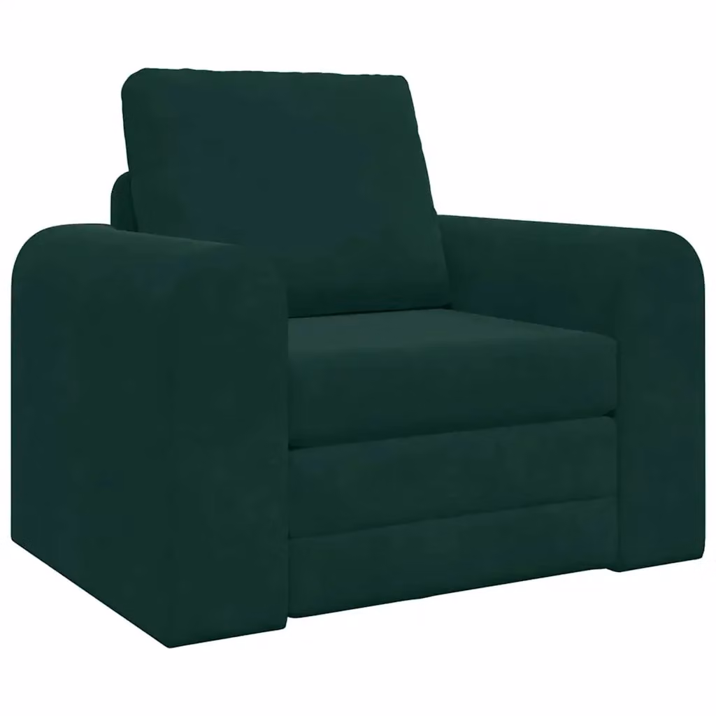 Divano letto daybed vidaXL in velluto verde con struttura in metallo e legno L: 98 cm, P: 71 cm, H: 83 cm – 2