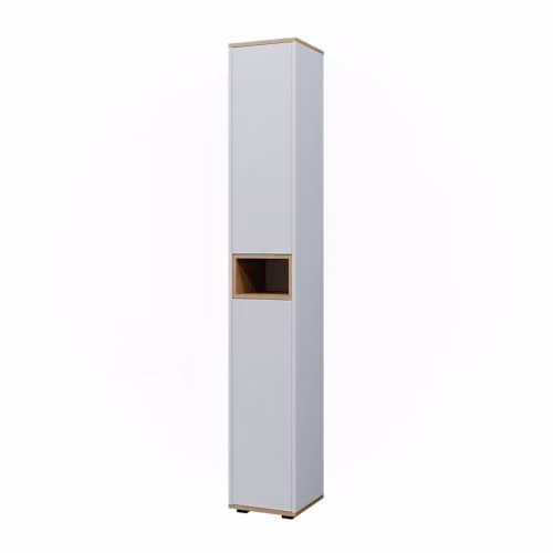 Vicco Armadio per il bagno Didi, Bianco/Artisan, 30 x 192 cm