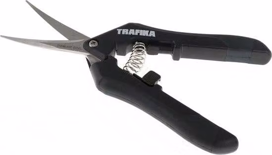 Forbici da giardino - lama ricurva, punta affilata, 100% in acciaio inossidabile, lama extra affilata, tagli molto precisi