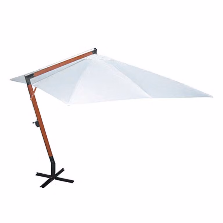vidaXL Ombrellone 300x400 cm Bianco