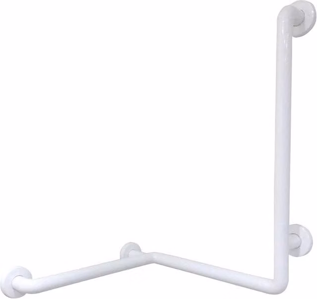 Barra per Disabili Maniglione Doccia Inox Bianco Tre Punti Nofer Art