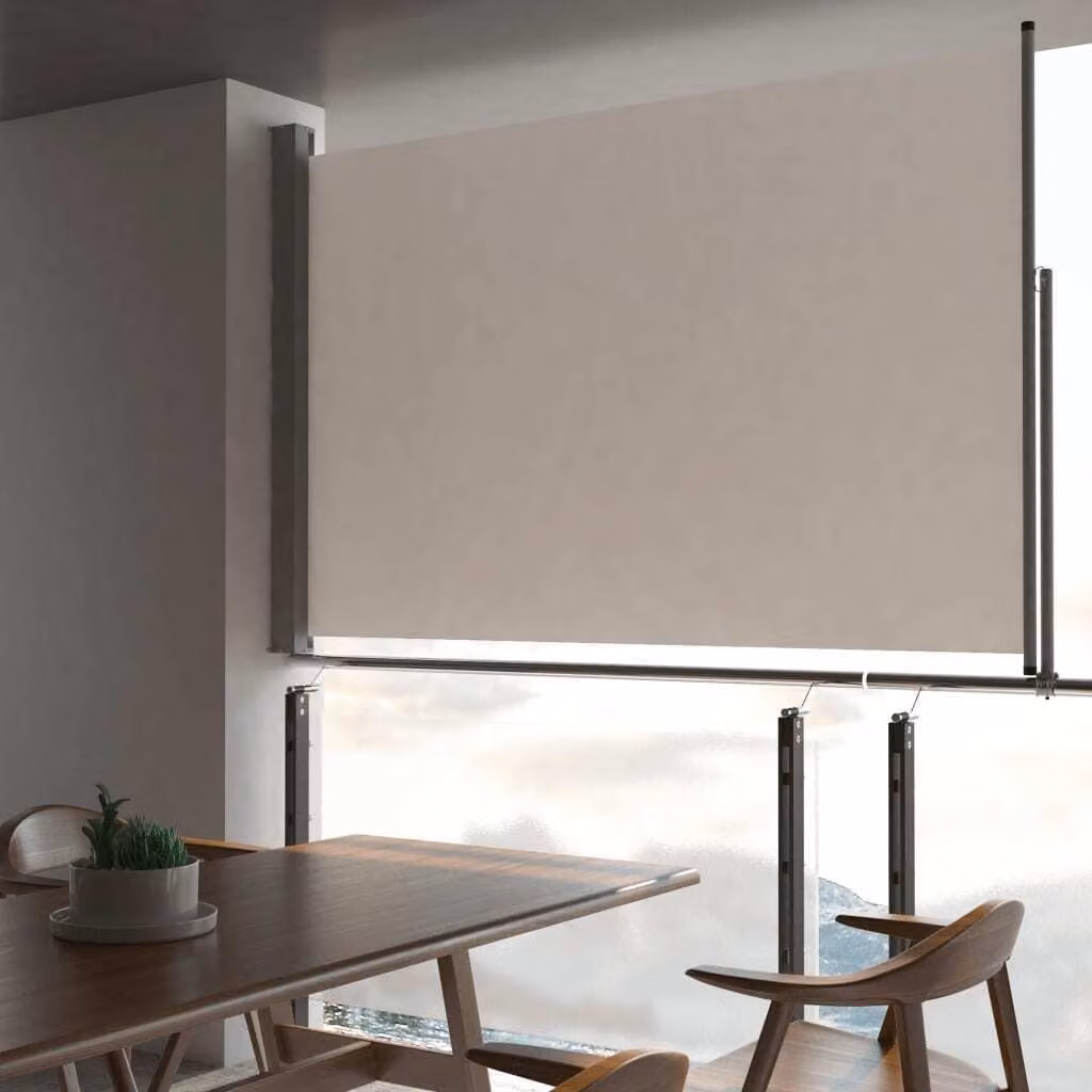 The Living Store Tenda laterale estensibile 160x300 cm Crema