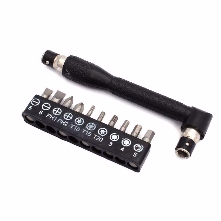 Angolo Portabit 90° + 10 Bit Cr.v
