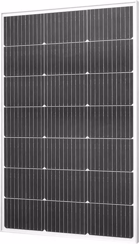 Pannello solare monocristallino - Modulo fotovoltaico da 100 W - Connettore MC4 - Grado di protezione IP65 (resistente all'acqua) - Struttura in alluminio - Adatto per balconi, camper e imbarcazioni